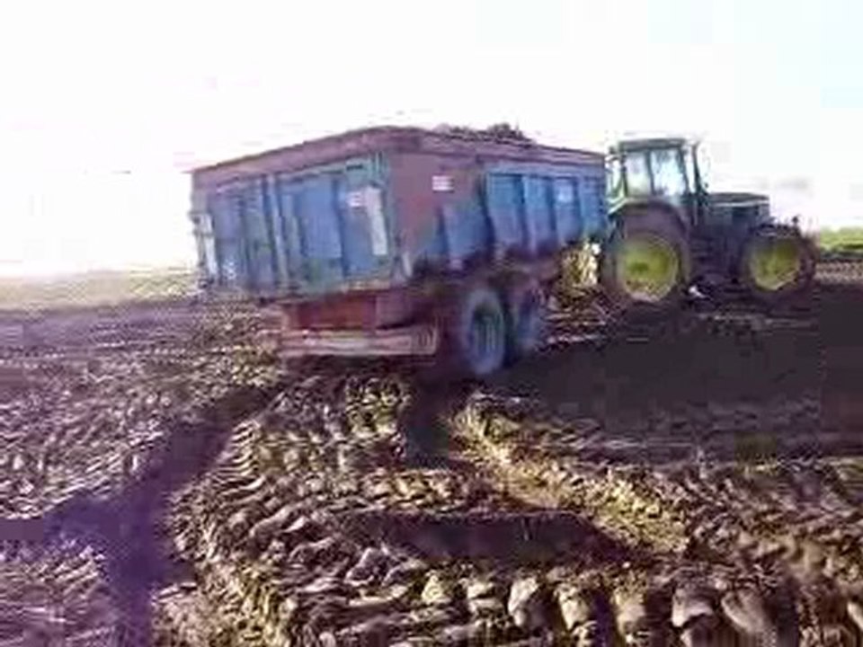 john deere 7710+ remorque godiot