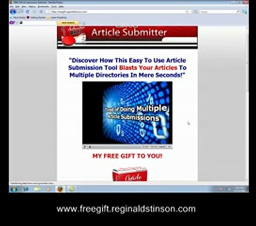 "Free Article Submission Software" - No Gimmicks