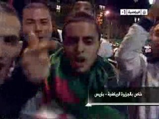 مباراة مصر و الجزائر- الإحتفالات في أوربا