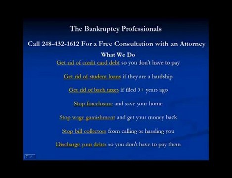 Bankruptcy attorneys Get Out Of Debt - Why Professional Debt