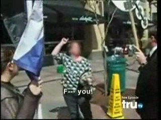 TRU TV - Crazy lady disrupts protest (Minneapolis, MN)