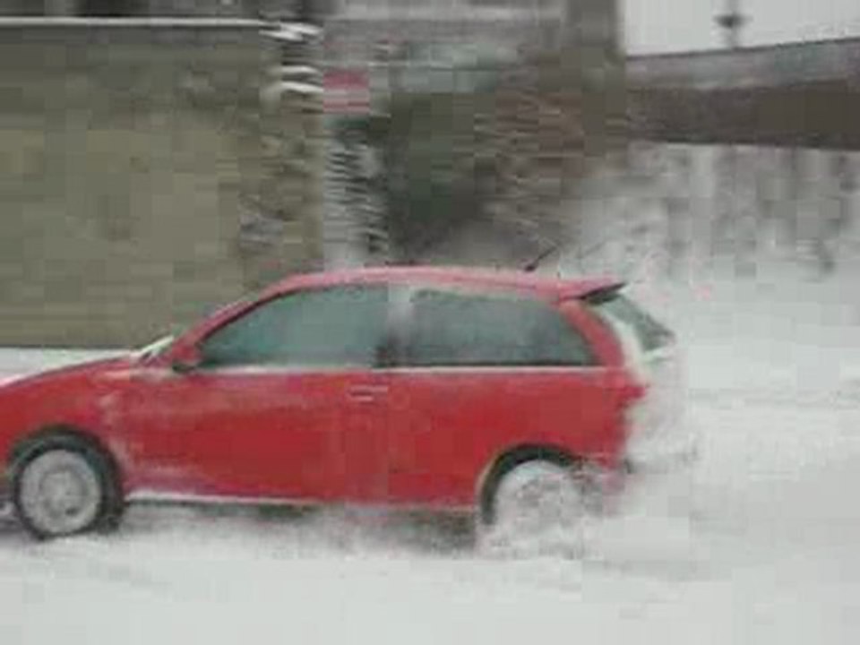 Frein a main a Andenne sur neige 20.12 109