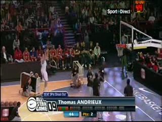 Thomas Andrieux vainqueur du concours à 3pts au All Star Game