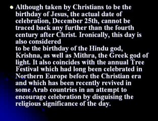 Christmas from islamic Viewpoint