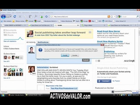 Marketing con Articulos, WetPaint, Scribd (2)