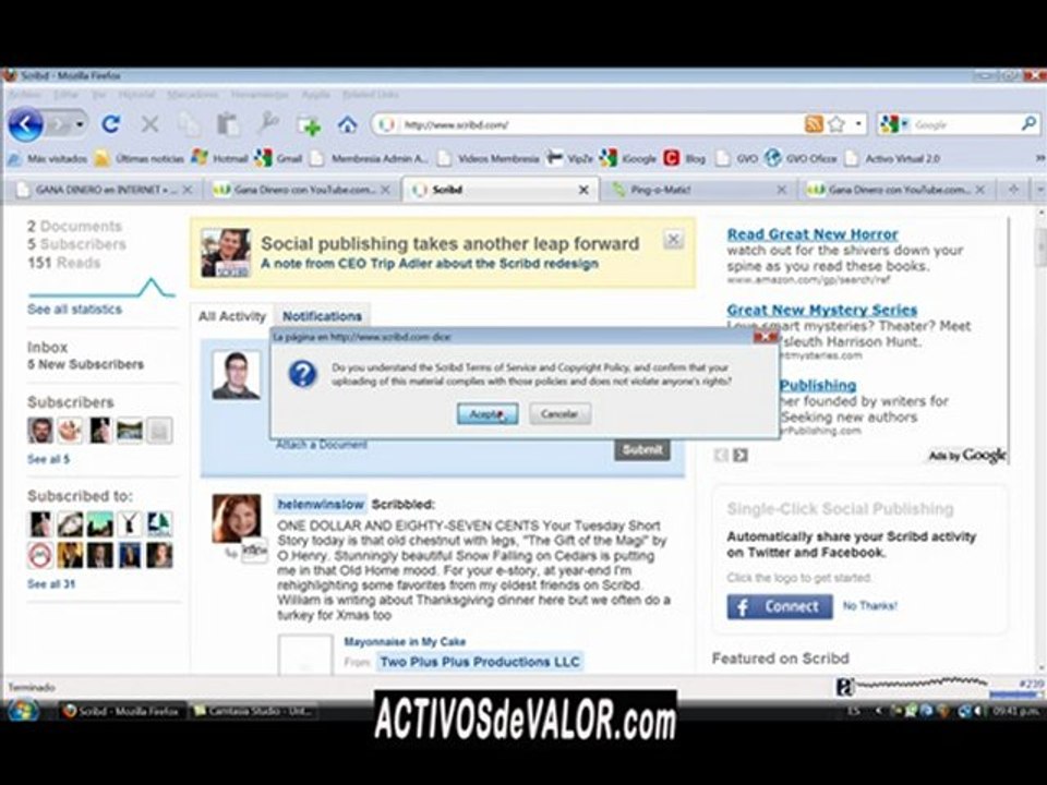 Marketing con Articulos, WetPaint, Scribd (2)