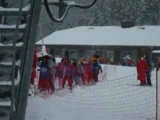 départ au télésiège groupe J Mercredi 13 janvier 2010