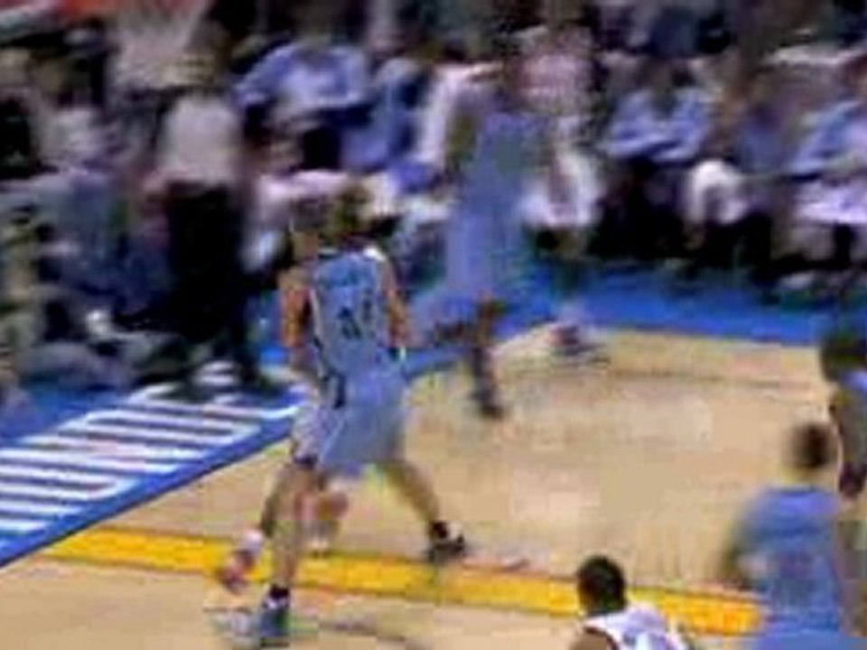 NBA Jeff Green drives to the basket, gets fouled and sinks t