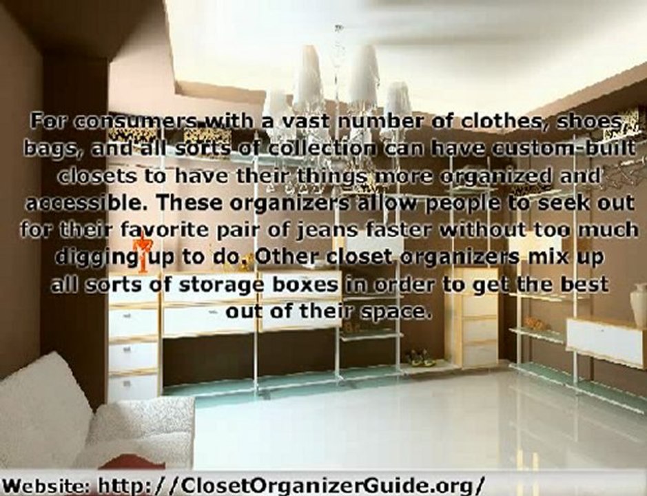 Closet Organizer Systems: Allow Well-Organized Space