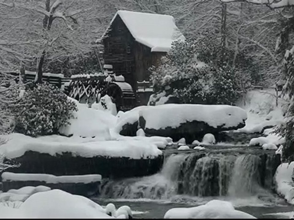Winter Wonderland WV Grist mill
