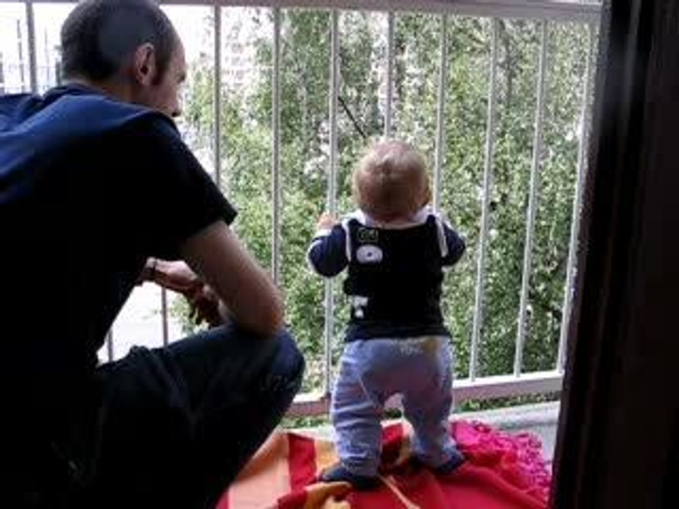 Sur le balcon