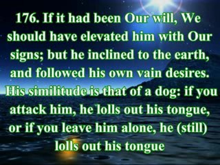 Chapter7  Al-A'raf (The Heights)  Verses 163-185