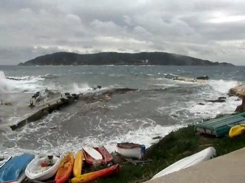 Port de l'Ayguade du Levant le 1er janvier 2010
