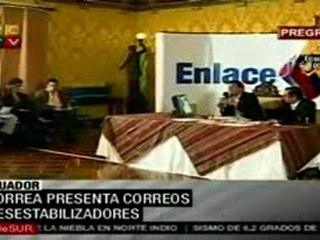 Denuncia Correa intentos de desestabilizar su gobierno