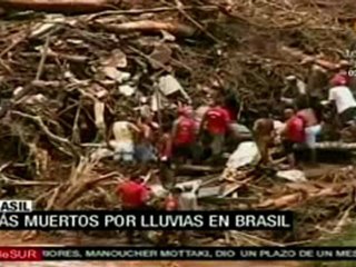 Aumenta número de muertos por lluvias en Brasil
