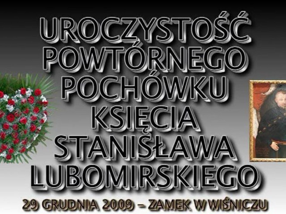 Uroczystość ponownego pochówku Stanisława Lubomirskiego