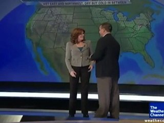 Présentatrice météo demandée en mariage en direct