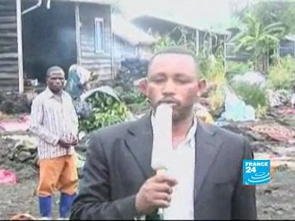 Le volcan Nyamulagira en eruption