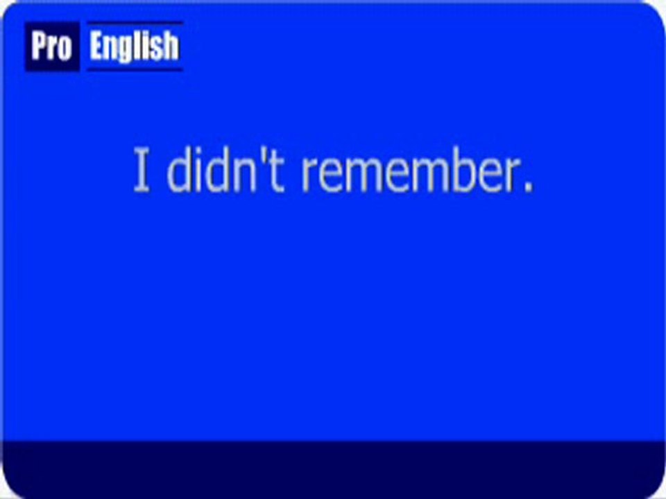 Aprender Ingles - Pasado Simple