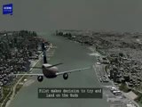 Hudson River Plane Landing Animation with Audio