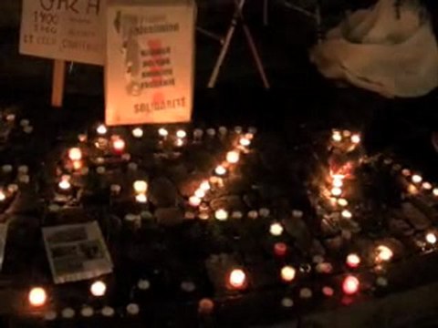 Rassemblement Chambéry contre le blocus de GAZA, par Israël