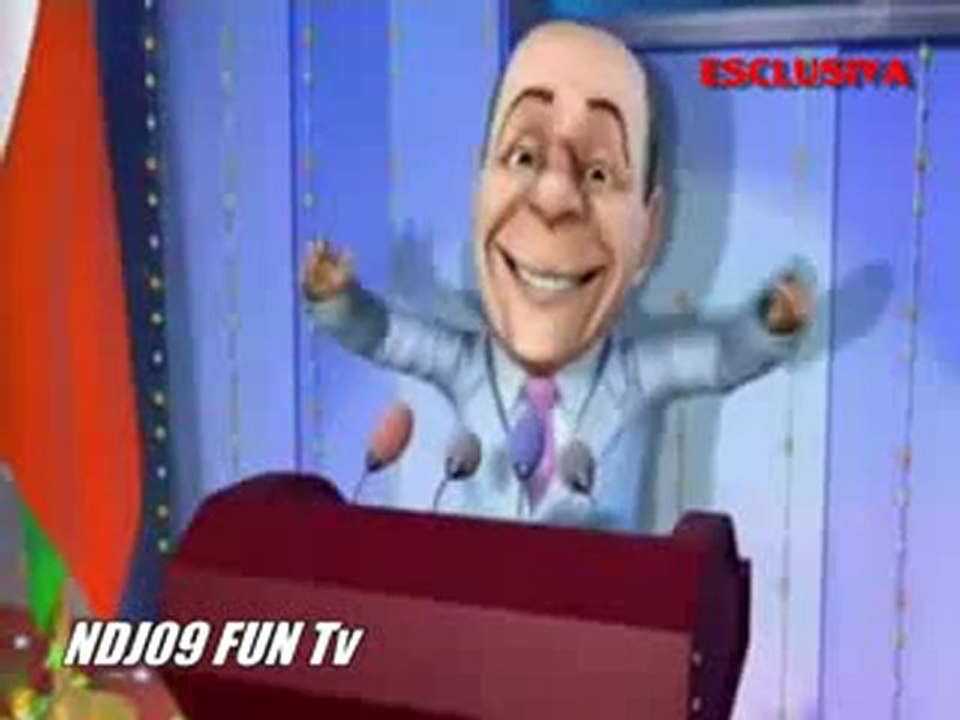 berlusconi in un cartone parodia per la tv russa