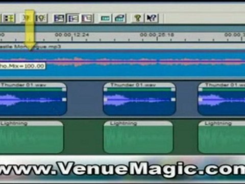 DMX Lighting Software: Audio Tracks and Clips