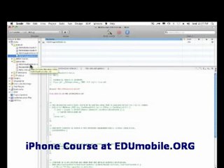 iPhone Programming - Hello World Lesson at EDUmobile.ORG