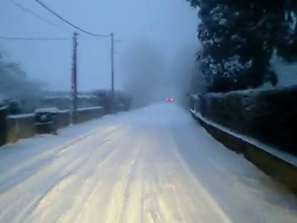 Neige sur Orcines le 4 Janvier 2010.