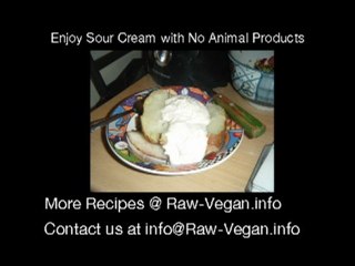 Raw Vegan Sour Cream on Patatoes - The Shins Saint Simon