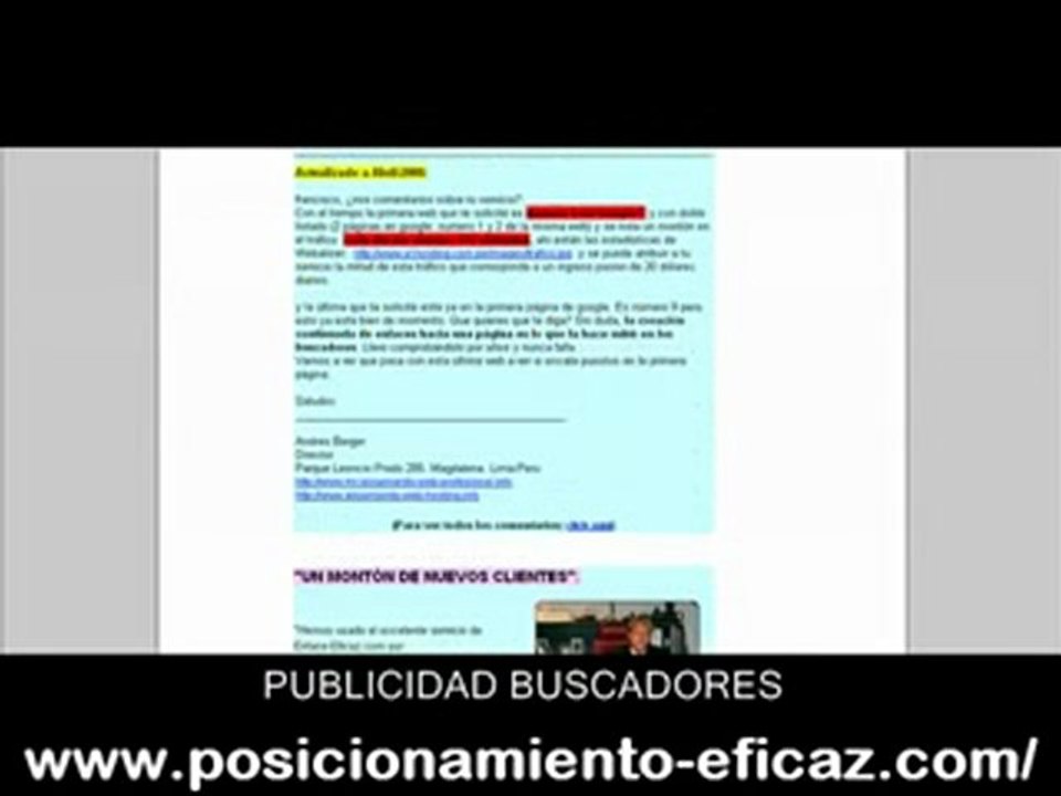 Boost web site traffic with buscadores