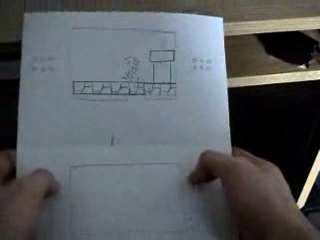 nintendo ds animation  mario sur papier