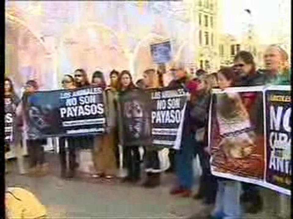 Protesta a favor de los animales.