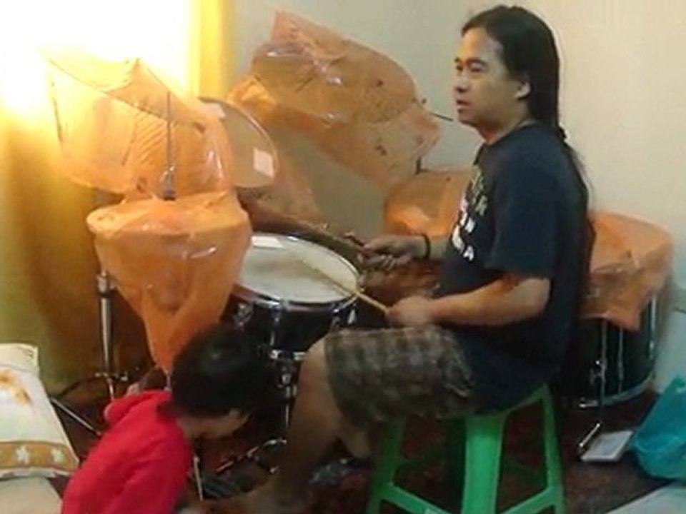 Chris Veloso playing drums 2