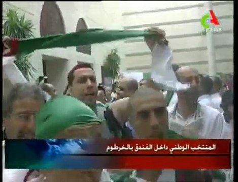 Retour Alger après la qualification des fennecs à CM CA 2010