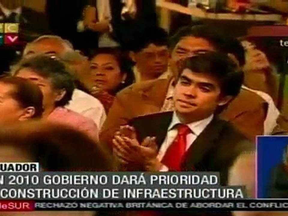 Ecuador anuncia grandes obras en 2010