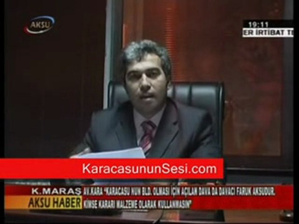 Karacasunun Belde Olması için Açılan Dava