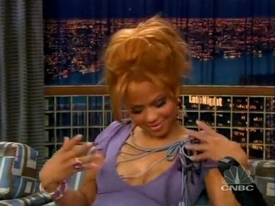 Christina appearring on Late Night with Conan O'Brien