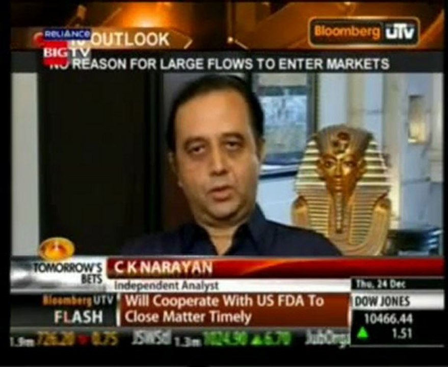 Bloomberg UTV Interview on 24th December 2009