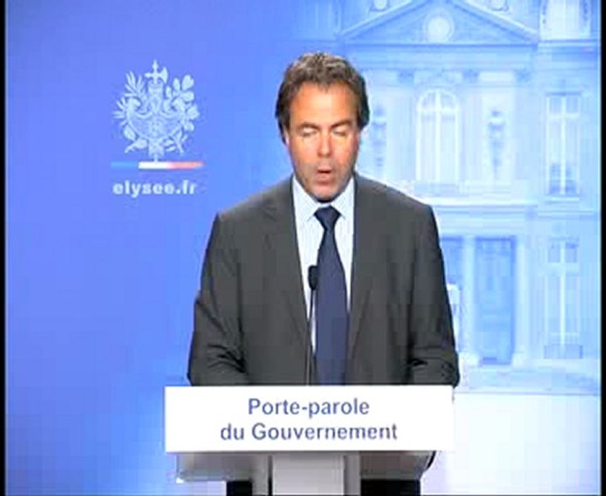 Compte-rendu du Conseil des ministres - 05.01.2010