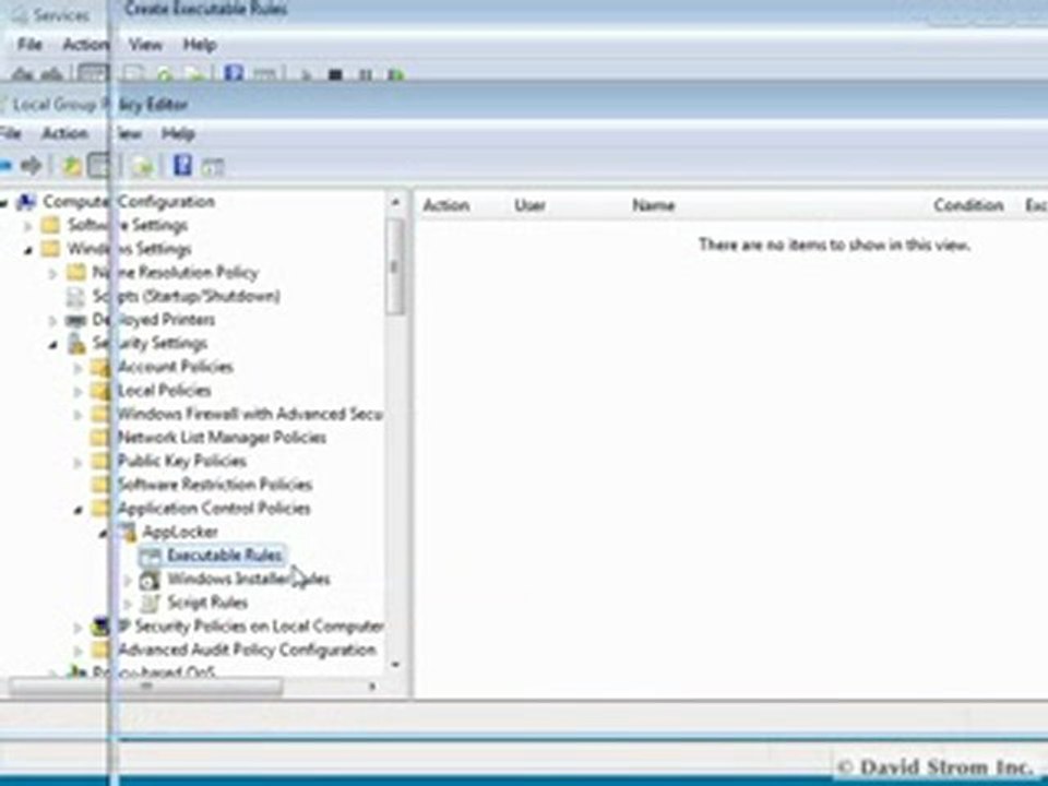 Using Windows 7 Applocker features