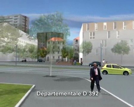 Berges de Seine : vue de la D392