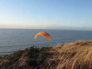 Janvier 2009 parapente à Carolles