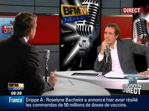 Vincent Peillon invité de RMC-BFMTV (05/01/10) - Partie 1