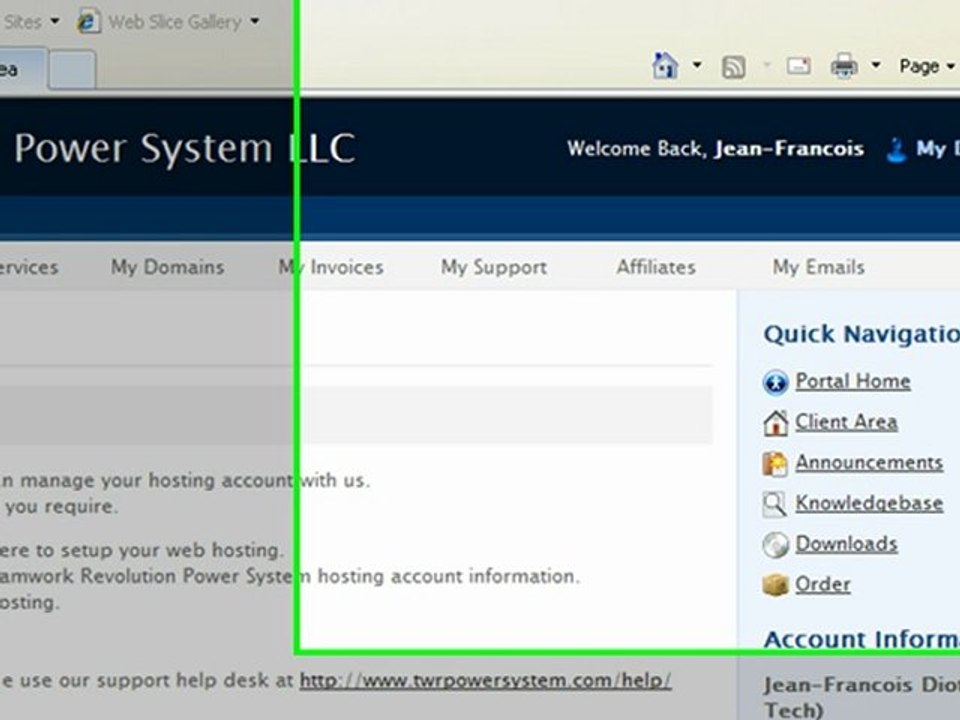 Registering a Hosting Account with TWRPS (Tutorial)