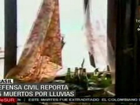 Las lluvias dejan 85 muertos en Brasil