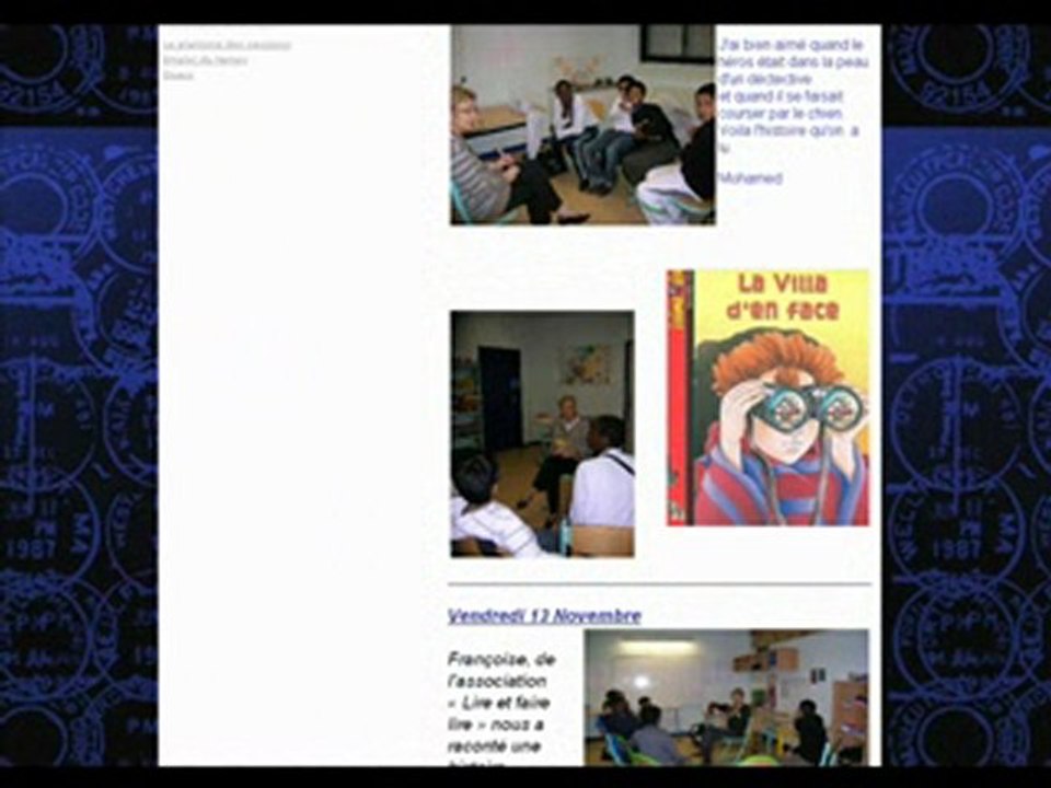 Présentation du blog de l'atelier relais