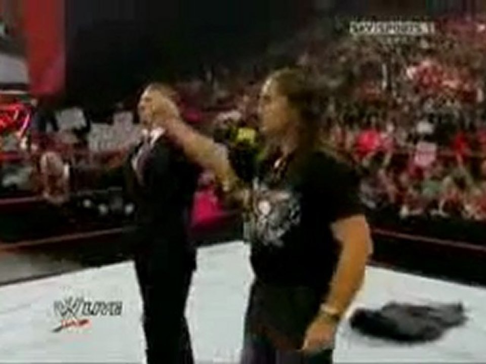 WWE Monday Night Raw 4th January 2010 Brett Hart Returns