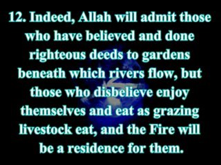Surah Muhammad (Prophet Muhammad)  Verses 1-19