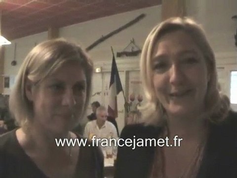 Régionales 2010 : Marine LE PEN soutient France JAMET (FN)